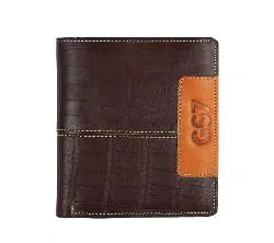 GS7 Leather Mens Short Wallet, Stylish 5 Card Holders, Best for Gift item for any Men.