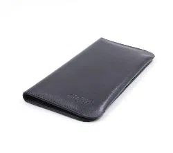 GS7 Leather Long Wallet - Slim Leather Long Wallet Cum Mobile Cover for Unisex - Black