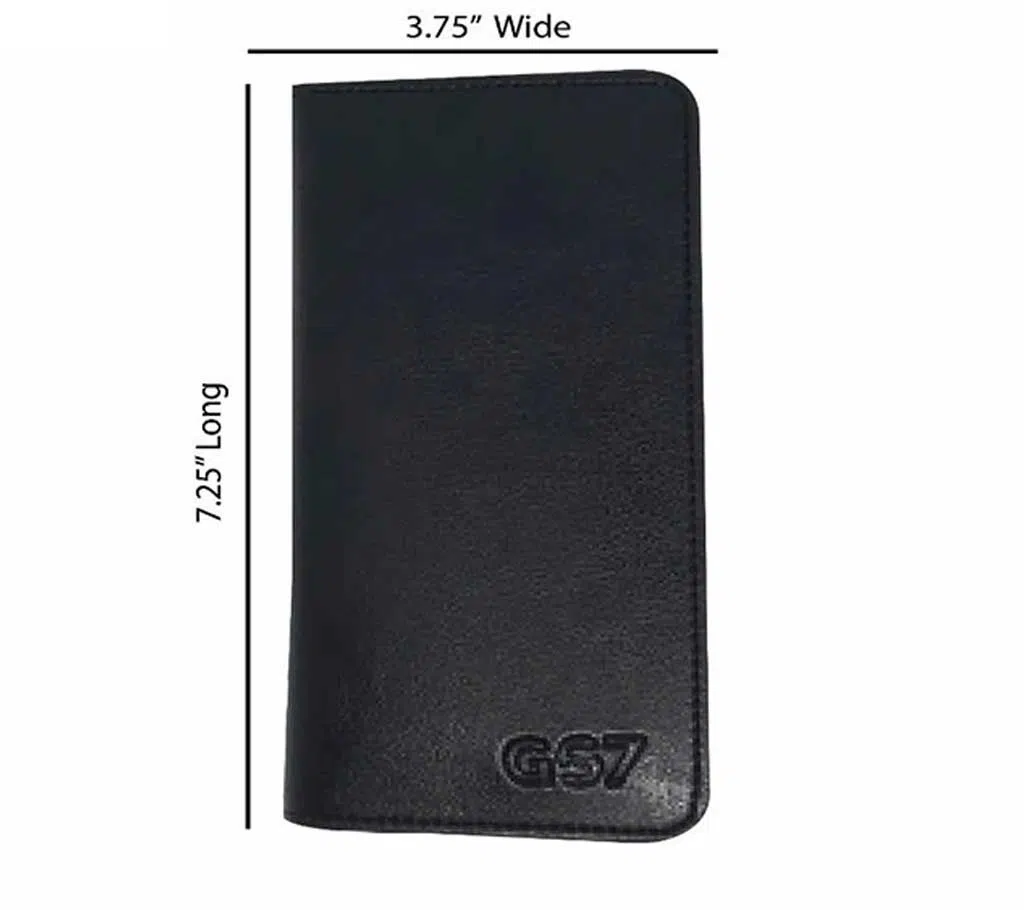 GS7 PU Leather Long Wallet Cum Mobile Cover
