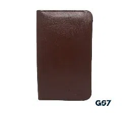 GS7 Mens Genuine Leather Long Wallet for Phone, Bills and Credit Cards - Chocolate