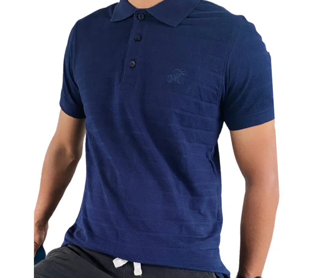 Half Sleeve Mix Cotton Solid Polo Shirt For Men 