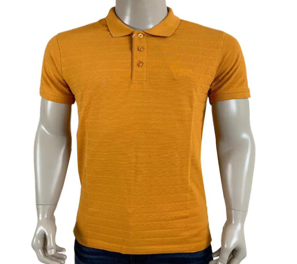 Half Sleeve Mix Cotton Solid Polo Shirt For Men jmc-Kathali