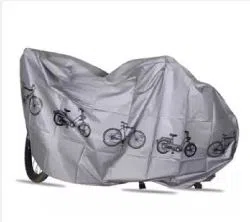Waterproof Bicycle Outdoor Rain Dust Cover - Silver