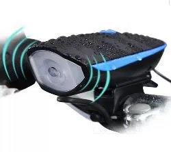 Waterproof Rechargeable 2 In 1 Bicycle Light and Horn (Many Others Colour)()