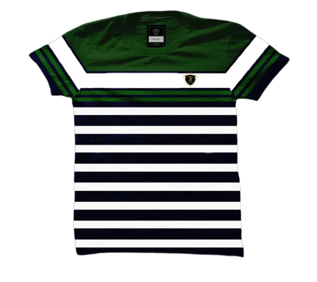 Stripe Cotton T-Shirt For Men