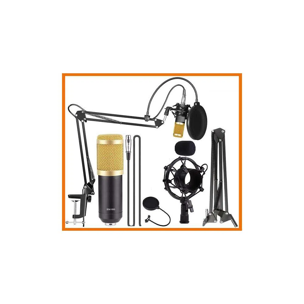 BM-800 Condenser Microphone Full Studio Setup-BM800 Complete Package