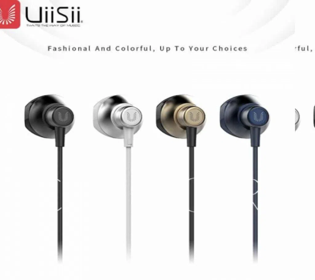 UiiSii HM12 Wired In-Ear Deep Bass Earphone (Black).