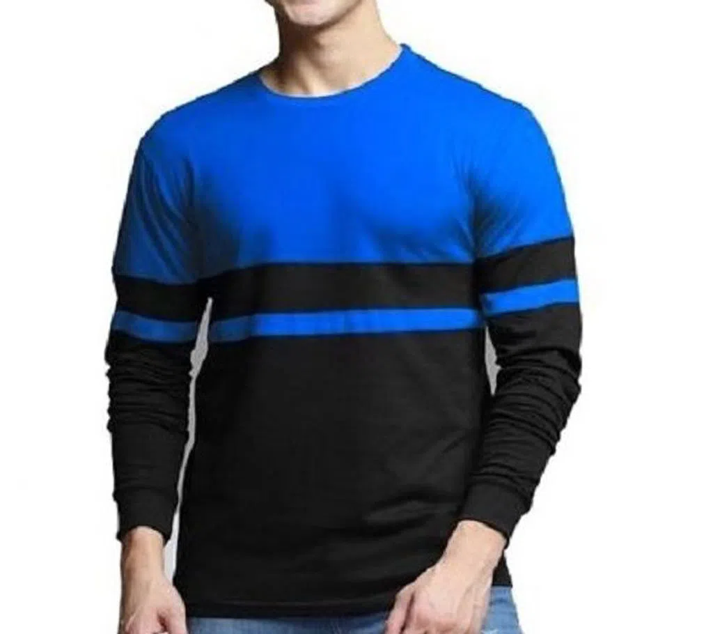 Full Sleeve mens Tshirt -Blue 