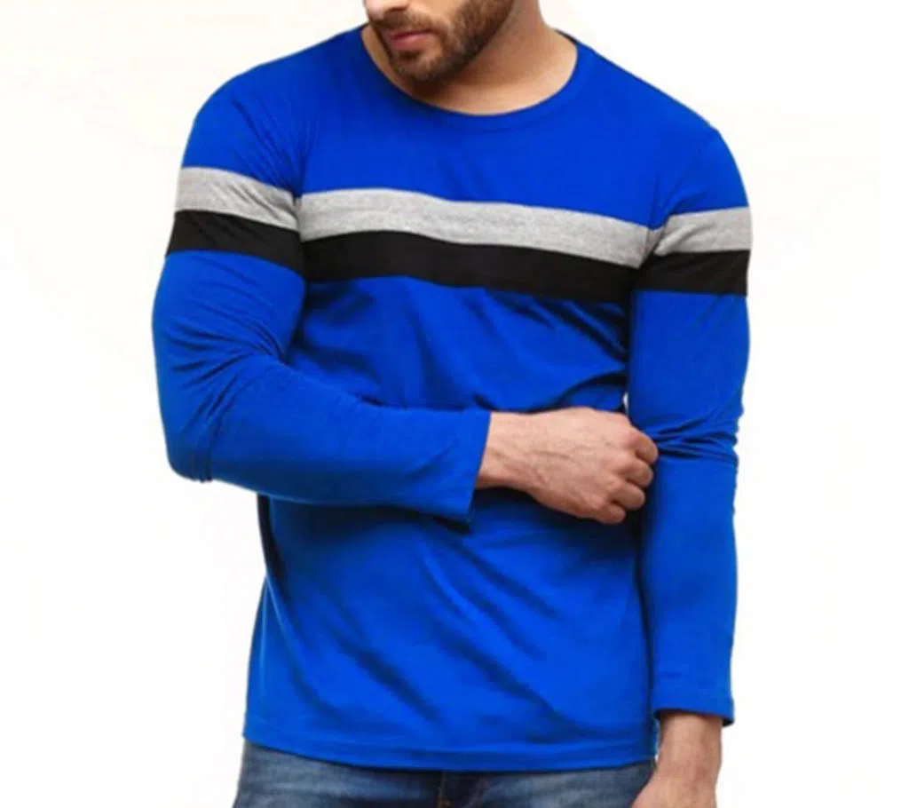 Full Sleeve mens Tshirt   (BLUE)