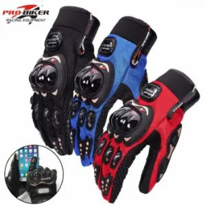 Full Finger Pro-Biker Hand Gloves (1 Pair)