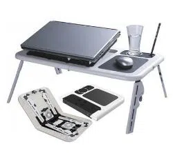 Foldable Laptop Table with USB Cooling Fan