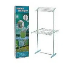 Foldable Dry Rack - White and Sky Blue