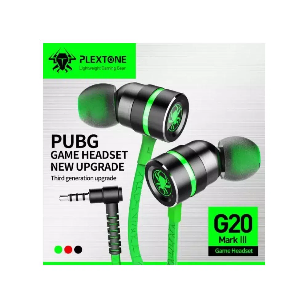 PLEXTONE G20 In-Ear 3.5mm earphones with Mic Noise Reduction Game Magnetic Adsorption Stereo music sport earphones
