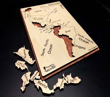 Continental Map Puzzle (America) (Non Magnetic)
