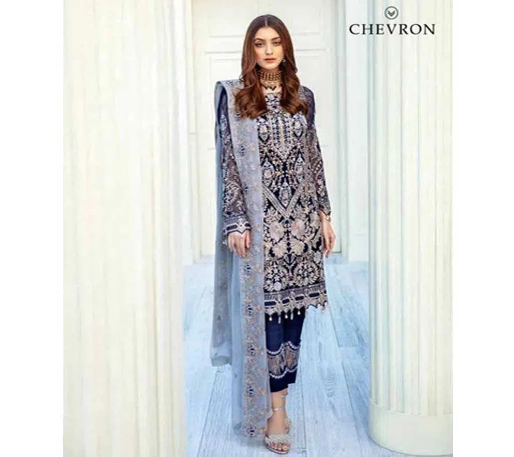 Unstitched Pakistani Chevron Luxury Chiffon Collection By Ramsha (A 203)