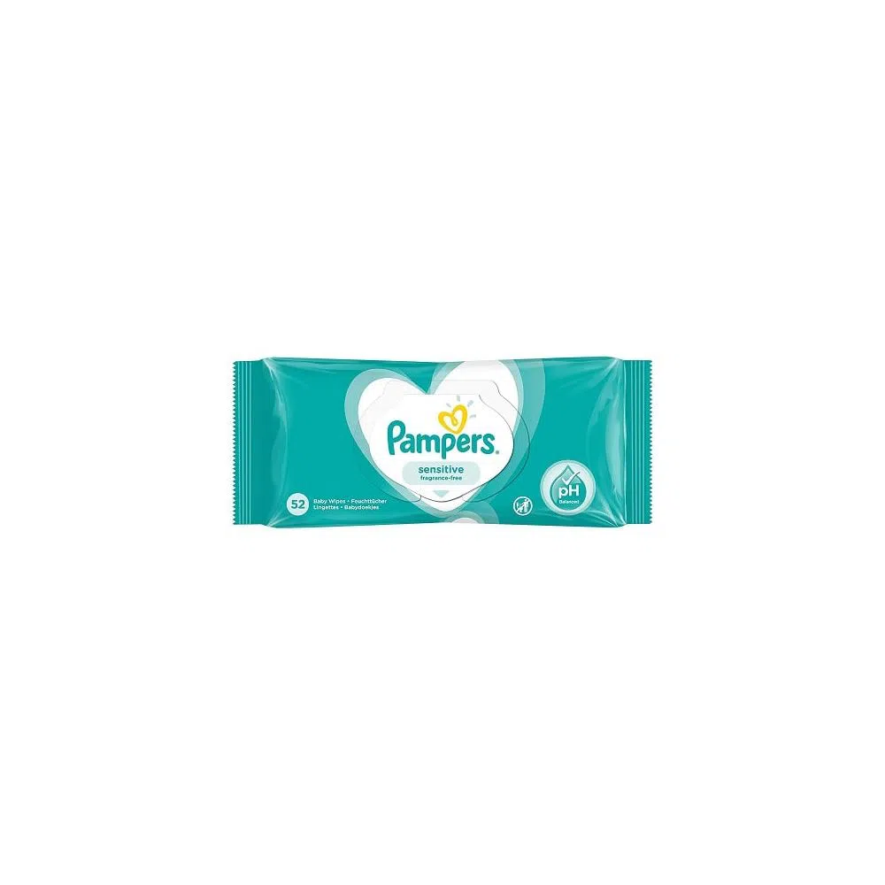 PAMPERS sensitive fragrance free baby wipes