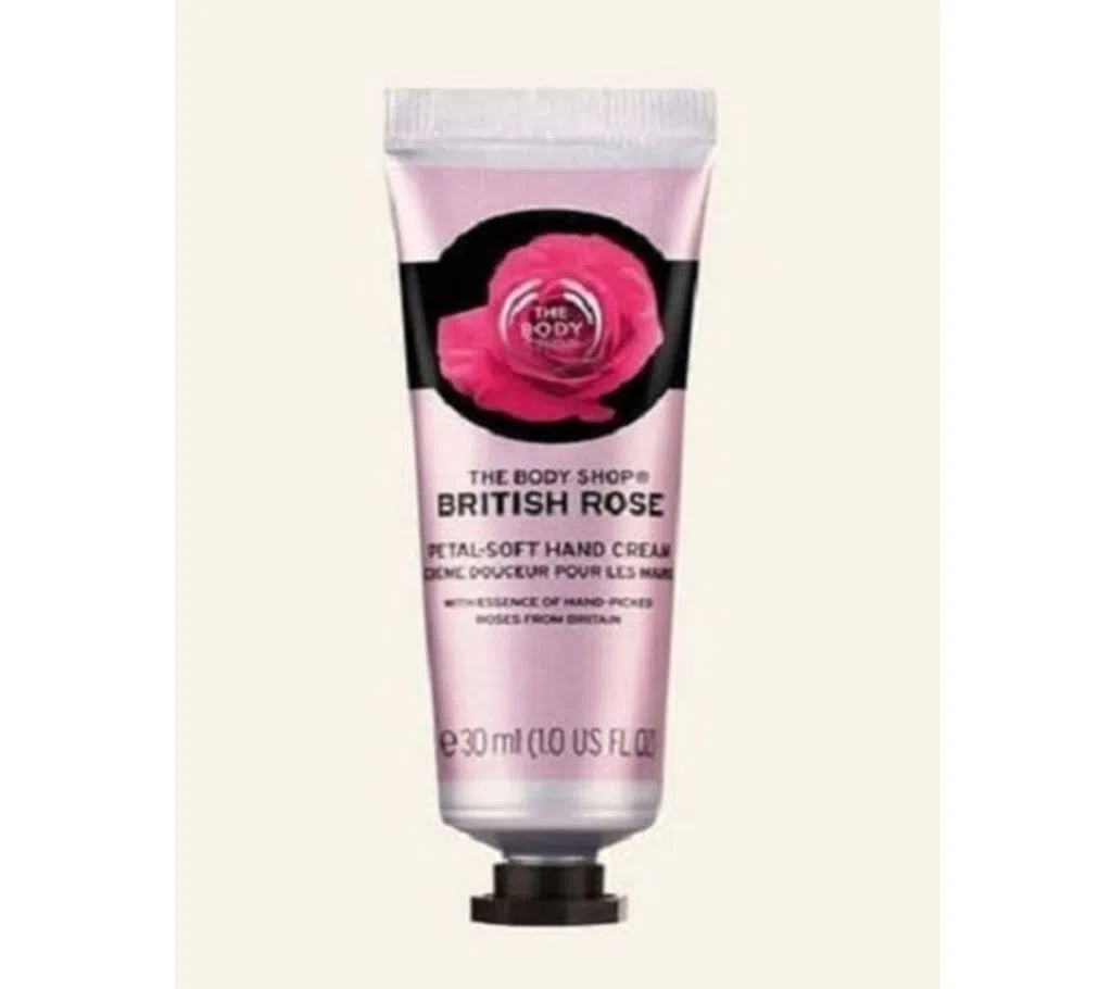 THE BODY SHOP british rose petal soft hand cream-30ml-UK