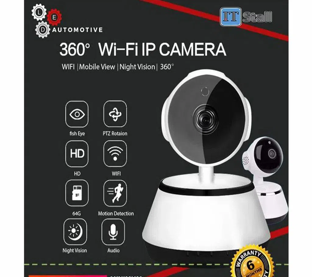 V380 1080P Mini Wifi IP Camera Nightvision Two Way Audio Motion Detection Remote Access Pan/Tilt Camera