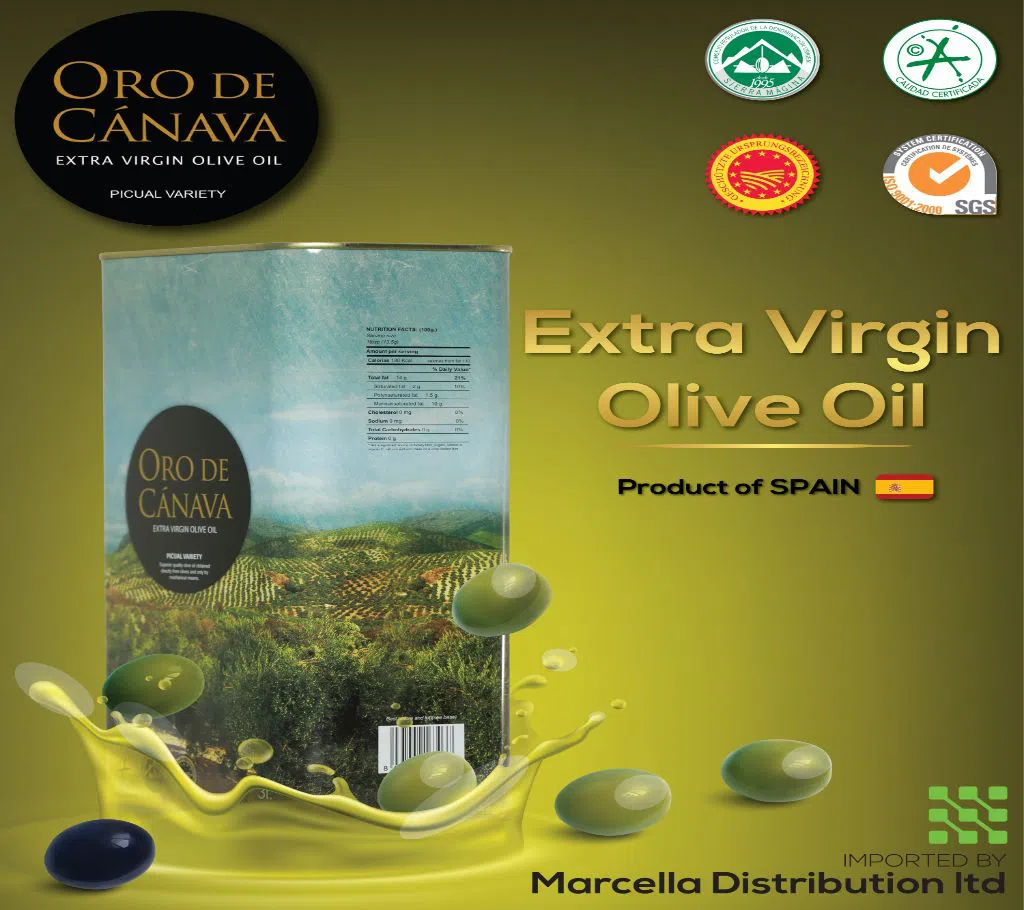  Oro De Canava Spanish Extra Virgin Olive Oil brand- Spain 3Ltr