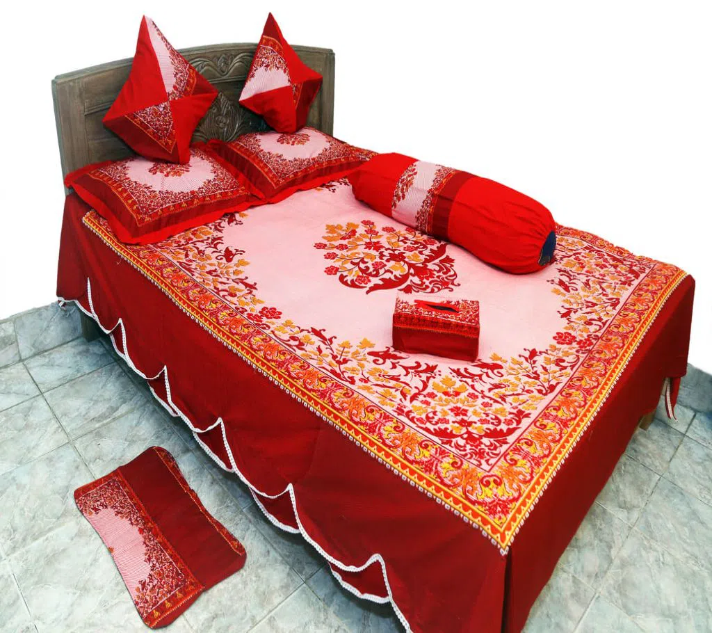 Classical Pakiza Home Collection Cotton Bedsheet - 2011 (8pcs set)