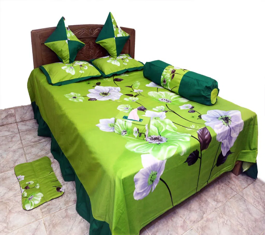 Classical Pakiza Home Collection Cotton Bedsheet - 2012 (8pcs set)