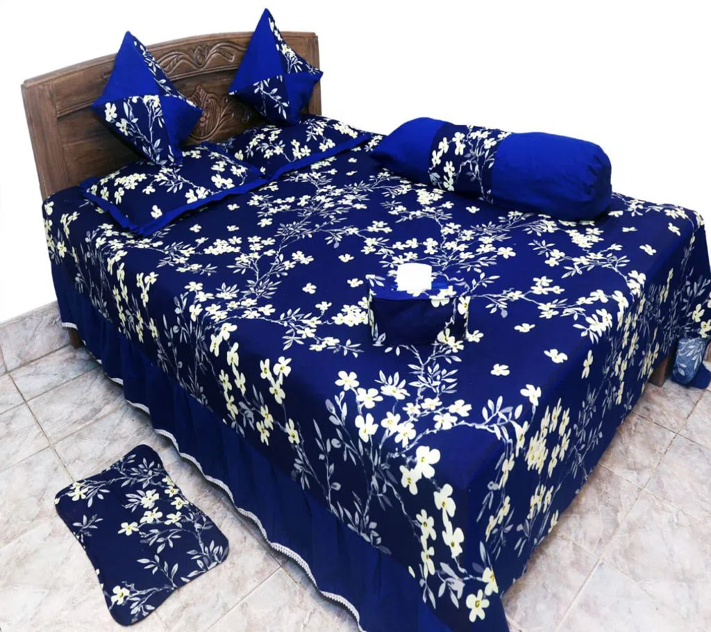 Classical Pakiza Home Collection Cotton Bedsheet - 2027 (8pcs set)