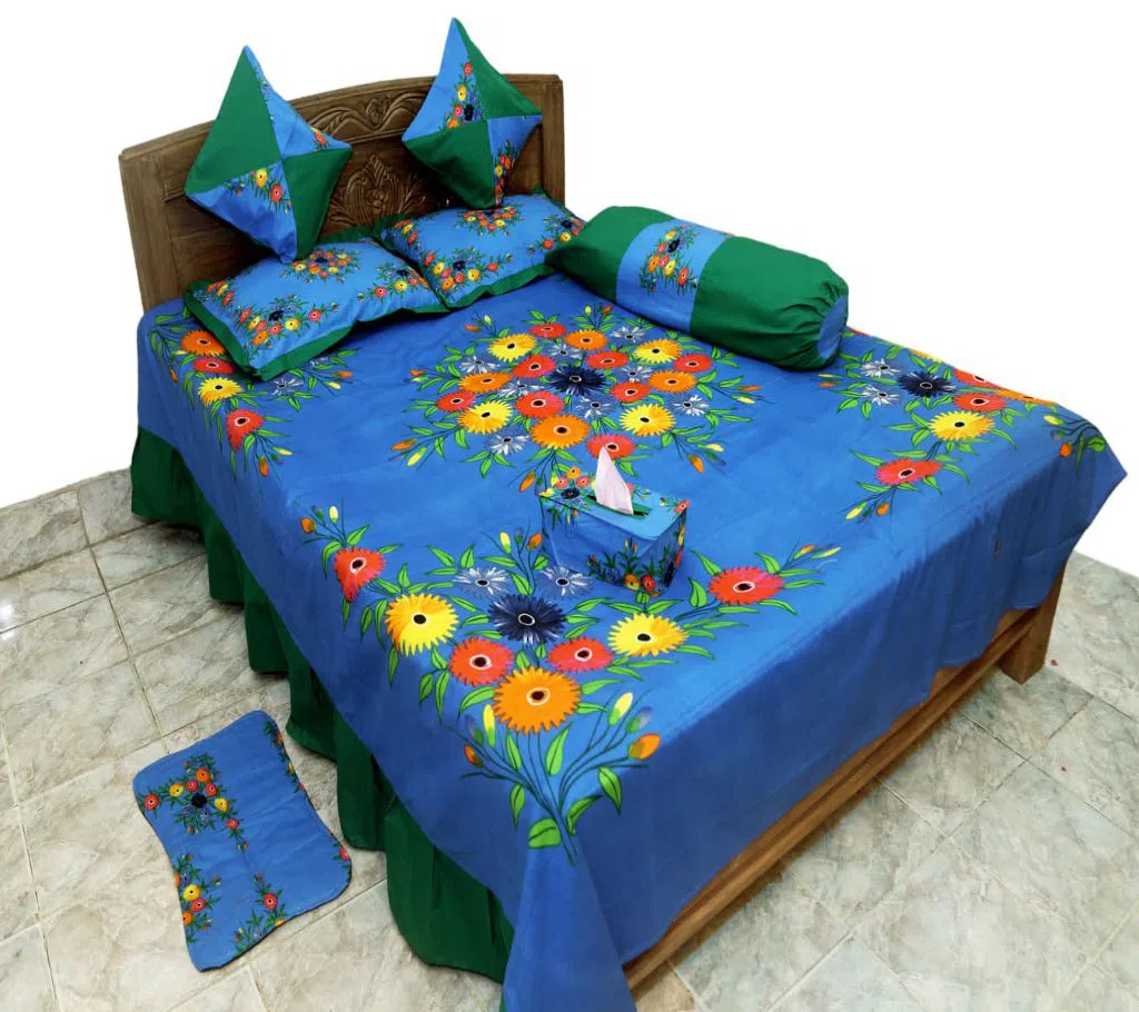 Classical Pakiza Home Collection Cotton Bedsheet - 2028 (8pcs set)