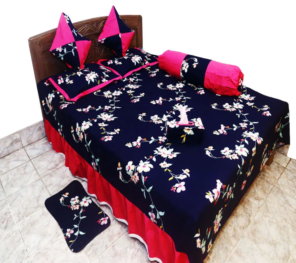 Classical Pakiza Home Collection Cotton Bedsheet - 2031 (8pcs set)