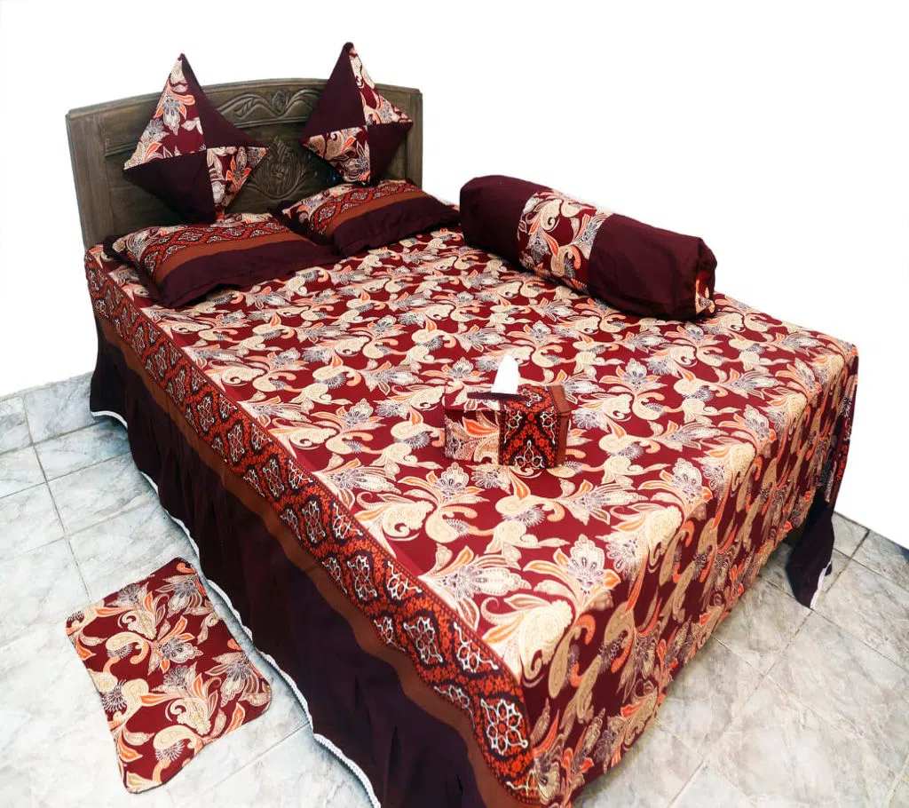 Classical Pakiza Home Collection Cotton Bedsheet - 2032 (8pcs set)