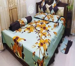 Classical Pakiza Home Collection Cotton Bedsheet - 2039 (8pcs set)