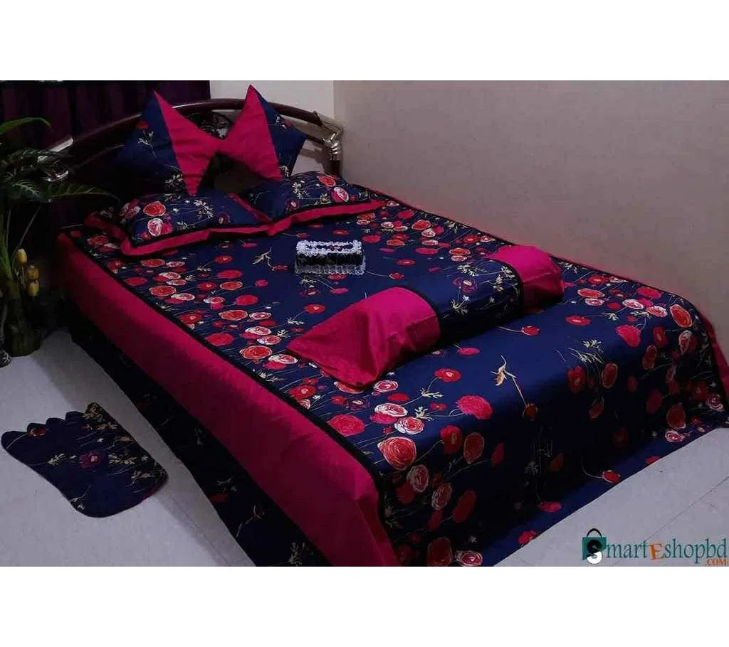Classical Pakiza Home Collection Cotton Bedsheet - 2042 (8pcs set)