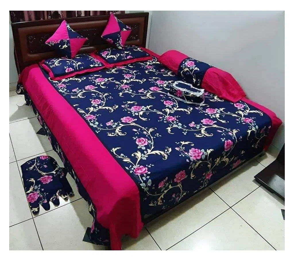 Classical Pakiza Home Collection Cotton Bedsheet - 2044 (8pcs set)