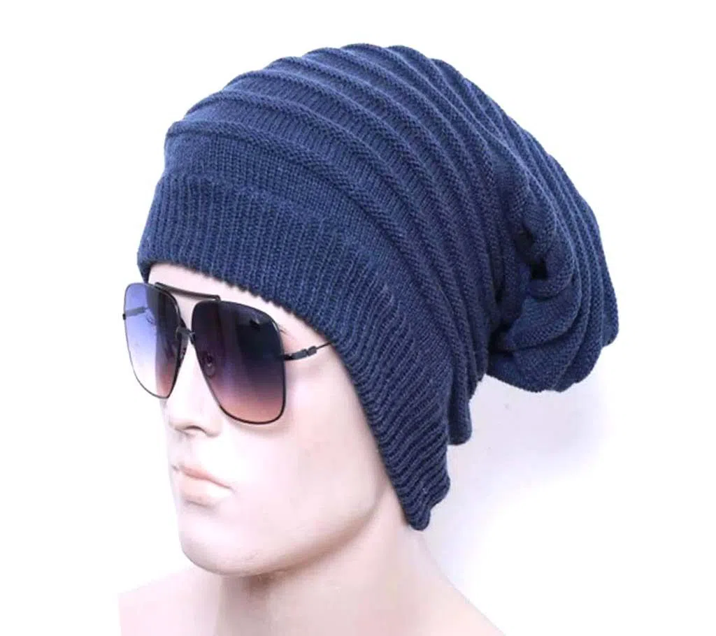 Mens Winter Beanie Hat -Black - Export Product