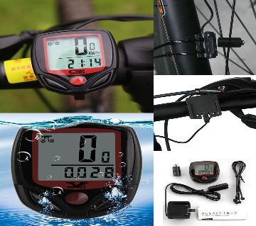 Waterproof Bicycle Bike Cycle LCD Display ডিজিটাল কম্পিউটার স্পিডোমিটার