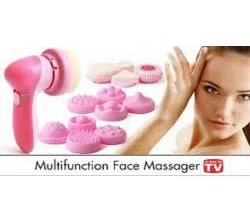 12-in-1-Female-Pink-Multifunction-Electrical-Facial-Cleansing-Brush-Face-Body-Massager-Kit-with-Skin-3