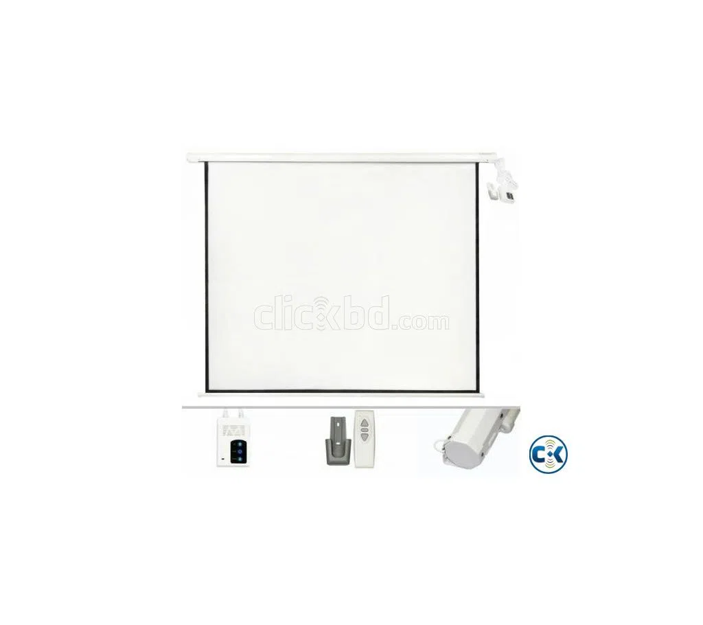 Motorized Electric Projector Screen 84" x 84"