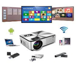 CHEERLUX C9 LCD PROJECTOR ANDROID 2800 LUMENS 1280 X 720 NATIVE RESOLUTION HOME ENTERTAINMENT COMMERCIAL PROJECTOR