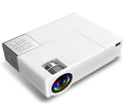 Cheerlux CL770 LCD Projector Native 1080P HD TV Audio 4000 Lumens Support 3D Home theater Projector - White