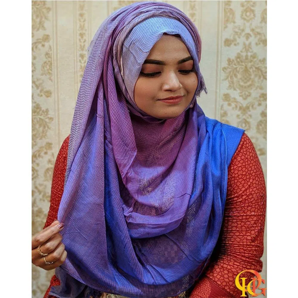 Classic Premium Cotton Check Hijab CPCCH1-02