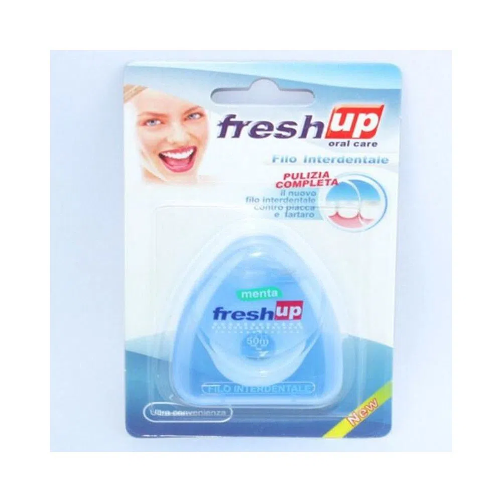 Fresh Up Oral Care Dental Floss Mint 50m (Factory Sealed) BLUE