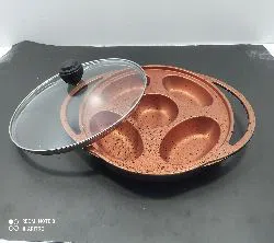 Marble coted Nonstick Pitha Ful with glass lid