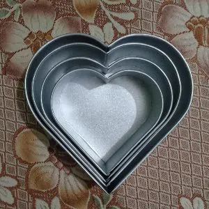 Heart Cake Pan Set - 4 Pieces