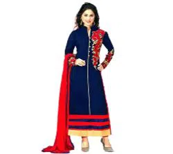 Unstiched block printed cotton salwar Kameez CR_ (123)