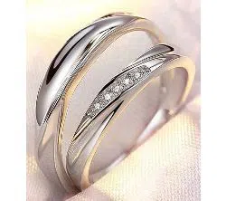 Silver Plated China couple Ring(2pcs)-08