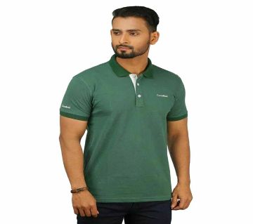 Green Short Sleeve Polo Shirt for Men PO-186