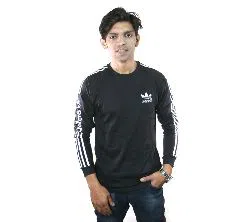 Menz Full Sleeve Cotton T-Shirt - Adidas (copy) - Black 