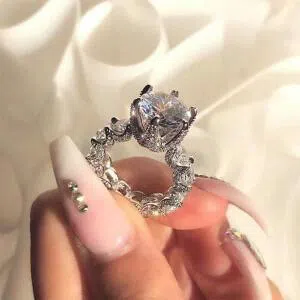 Diamond Cut Finger Ring