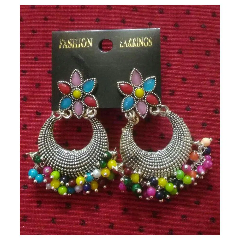 Multicolor Gajra Ear Ring