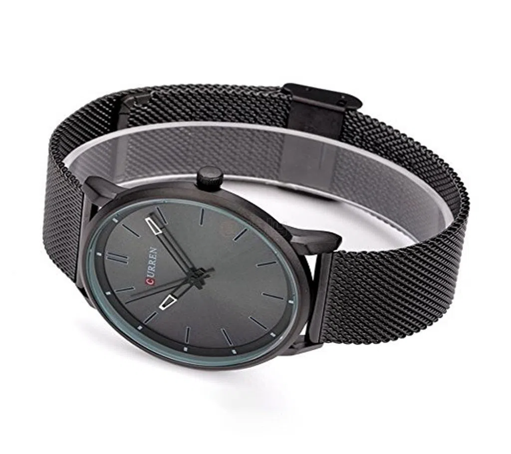 PU Leather Watch for Men - Black