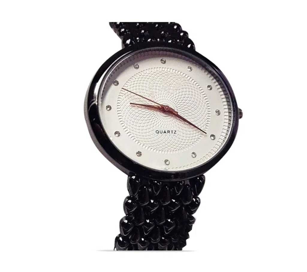 Stainless Steel Watch for Women - Black